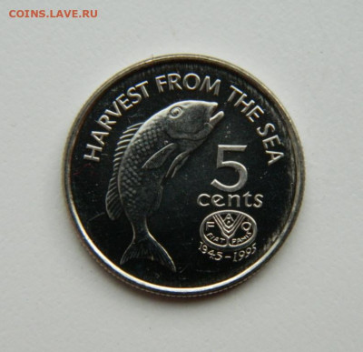 Фиджи 5 центов 1995 г. (Юбилейная) Фауна до 21.04.22 - DSCN4673.JPG