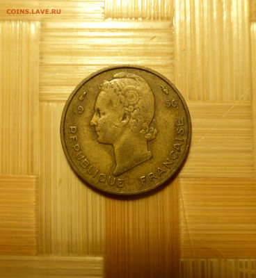 Фр. запад. африка, 5 фр. 1956 г. с 1 р. до 23.04.22 22:00 - P1060310.JPG