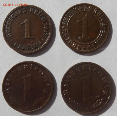 1 пфенниг(1913-1938гг.)-4 монеты до 22.04. в 22:00мск. - DSC00642 (2).JPG