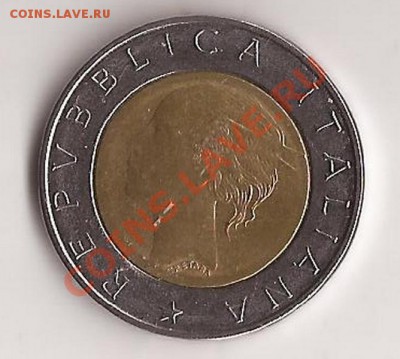 Италия 500 лир БИМ ( 100 лет банку ) до 21.11.11 в 22.00 - Scan 100