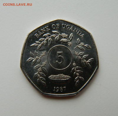 Уганда 5 шиллингов 1987 г. до 25.04.22 - DSCN4783.JPG