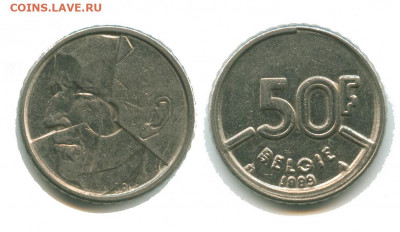 Бельгия 50 франков 1989, 15.04.2022 22.00 мск - бельгия 50 франков 1989