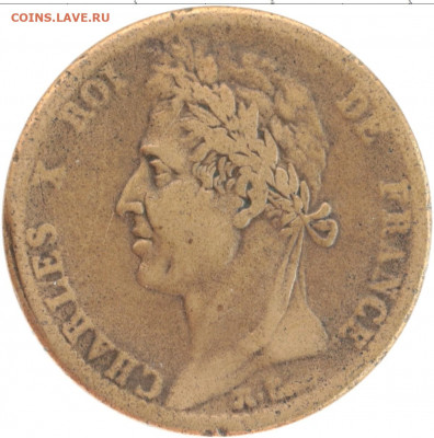 Французские колонии - Французские колонии 10 сантимов, 1828 a