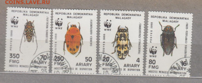 Мадагаскар 1988 насекомые 4м WWF до 30 04 - 107а
