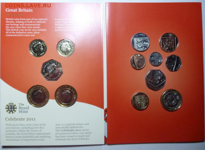 В.Британия, набор монет 2011г..UNC,блистер ,13 монет - P1090901.JPG