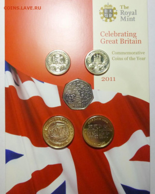 В.Британия, набор монет 2011г..UNC,блистер ,13 монет - P1090900.JPG