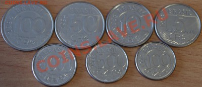 Бразилия 1992-1994гг  ( фауна),  7шт, UNC.   До 21.11.11г - IMGP5620