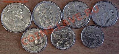 Бразилия 1992-1994гг  ( фауна),  7шт, UNC.   До 21.11.11г - IMGP5600