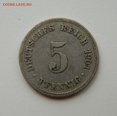Германия 5 пфеннигов 1901 г. "А". до 03.05.22 - DSCN5094.JPG
