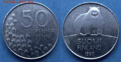 Финляндия - 50 пенни 1990 года (Медведь) до 3.05 - Финляндия 50 пенни, 1990