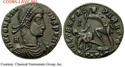 Бронза императора Констанция II, 351-355 г.г. до 05.05.22 - cs2220