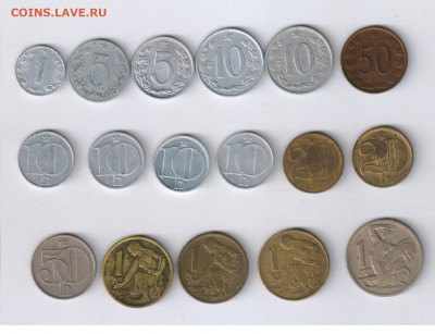 Набор монет ЧЕХОСЛОВАКИИ(1923-86г) - 17шт до 04.05.22г 21-00 - ЧЕХОСЛОВАКИЯ - 17 монет00