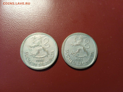 Финляндия 1 марка, 1965, 1966   (2шт) - WhatsApp Image 2022-04-29 at 10.52.34 (1)