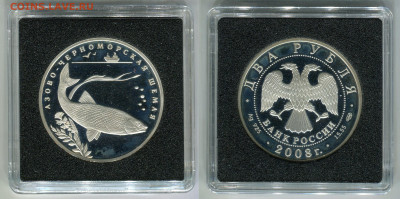 2 рубля 2008 СПМД Азово-черноморская шемая ПРУФ до 04.05.22 - 2p-shemaya