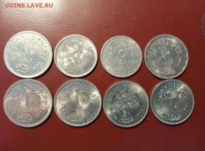 лот юбилейки Египта 5 и 10 пиастров (7 монет) - WhatsApp Image 2022-04-29 at 10.52.29 (1)