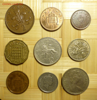 Великобритания, 12 монет. 1954-1992 гг. Блиц. - P1060410.JPG