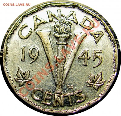 E03 1945 Victory Canada Nickel 5¢ до 24.11 в 22°° - E03 5c Canada 1945_1