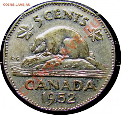 E05 Канада 5¢ 1952  до 24.11 в 22°° - E05 5c Canada 1952_1
