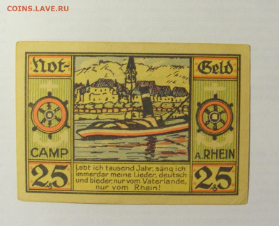 Нотгельд 25 пф 1919 Рейн (738) 09.05.22 22:00 М - CIMG3343.JPG