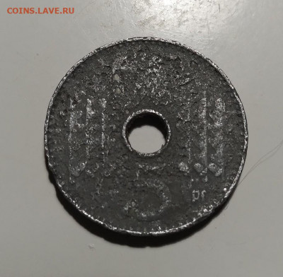 Оккупационные 5 пфеннигов 1940 D, редкие, на сутки - 1