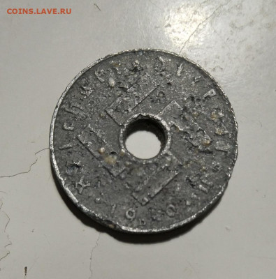 Оккупационные 5 пфеннигов 1940 D, редкие, на сутки - 2