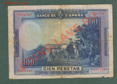 Испания 100 песет 1928 - Испания 100-1928 18.112011 001