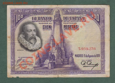 Испания 100 песет 1928 - Испания 100-1928 18.112011