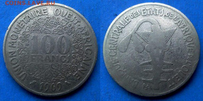 Западная Африка - 100 франков 1969 года до 9.05 - Западная Африка 100 франков, 1969