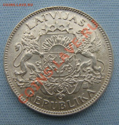 - Ag - Латвия 1 лат 1924 сохран!  (№2) - до 23.11.2011 - Coin1275(2)