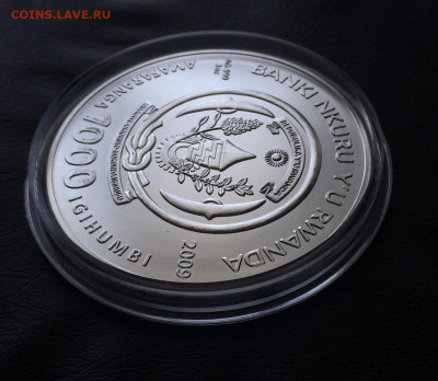 1000 Франков 2009 г.Козерог.3 унции серебро.Руанда до 08.05 - 8