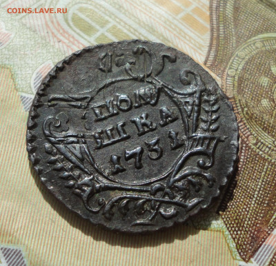 Кладовая полушка 1731 года перечекан. До 10.05.22. - DSC09845.JPG