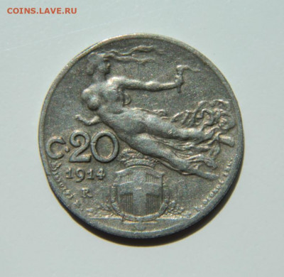 Италия 20 чентезимо 1914 г. до 12.05.22 - DSCN5520.JPG