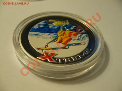 10 динеров, анц, серебро 925,горнолыжник,2007 - P1060998