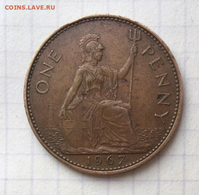 1 пенни 1967 Великобритания - 2.JPG