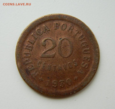 Португальский Кабо-Верде 20 сентаво 1930 г. до 16.05.22 - DSCN5766.JPG