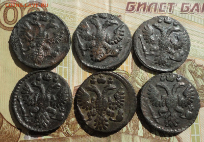 Кладовые полушки 1735 года. 6 монет. До 15.05.22. - DSC09826.JPG