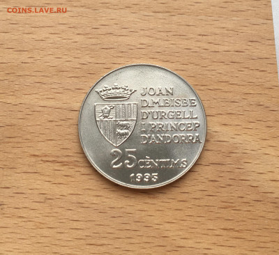 Андорра 25 сантимов 1995 50 лет Продовольственной программе - IMG_7694.JPG