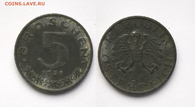 Австрия 5 грош 1951 года, цинк - 18.05 - IMG_20220509_071419