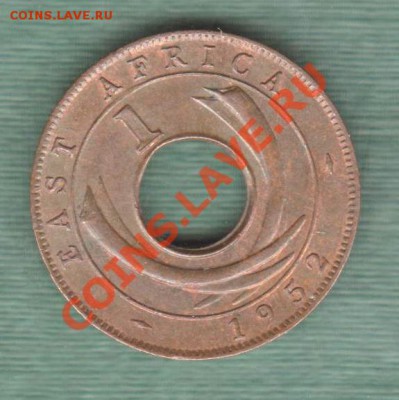 Британская Восточная Африка, 1 цент 1952 (21.11) - E5