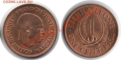 >L< Сиерра Леоне 1 цент 1964 до 26.11.11 21:00 - СерЛ_1с_64
