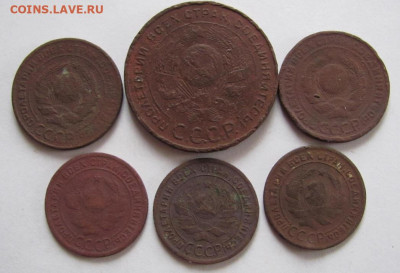 медные монетки СССР  1924г. 6шт.  до 20.05.22 - Безымянный