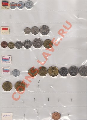 продам иностранные монеты разных стран мира - ю корея, словения, сингапур аврес0001