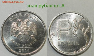 РАЗНОВИДНОСТИ В UNC - знак рубля