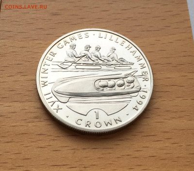 Гибралтар 1 крона 1993 Бобслей Олимпиада - IMG_8070.JPG
