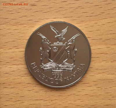 Крона Шайба Намибия 10$ долларов 1995 50 лет ООН - IMG_8119.JPG