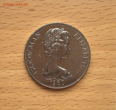Шайба Остров Мэн 1 крона 1980 Олимпийские игры Футбол Борьба - IMG_8156.JPG