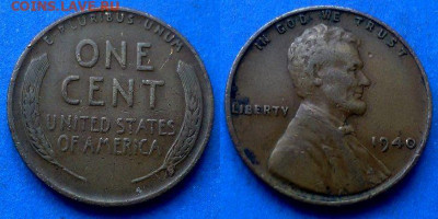 США - 1 цент 1940 года (БОМД) до 25.05 - США 1 цент, 1940