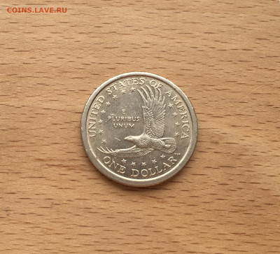 США 1$ доллар 2000 двор D Сакагавея Индианка Парящий Орёл - IMG_7710.JPG