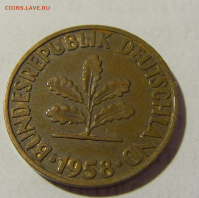 2 пфеннига 1958 J ФРГ №1 27.05.2022 22:00 МСК - CIMG7153.JPG
