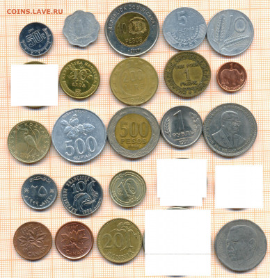 монеты разные 3 от 5 руб. фикс цена - лист 3 001